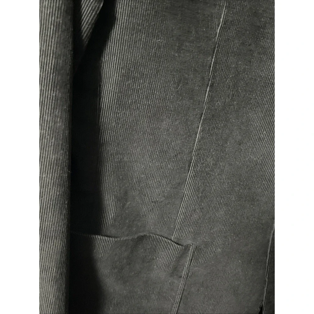 Banana Republic Mens Corduroy Blazer 44R Slim Fit Black Sport Coat Preppy Casual